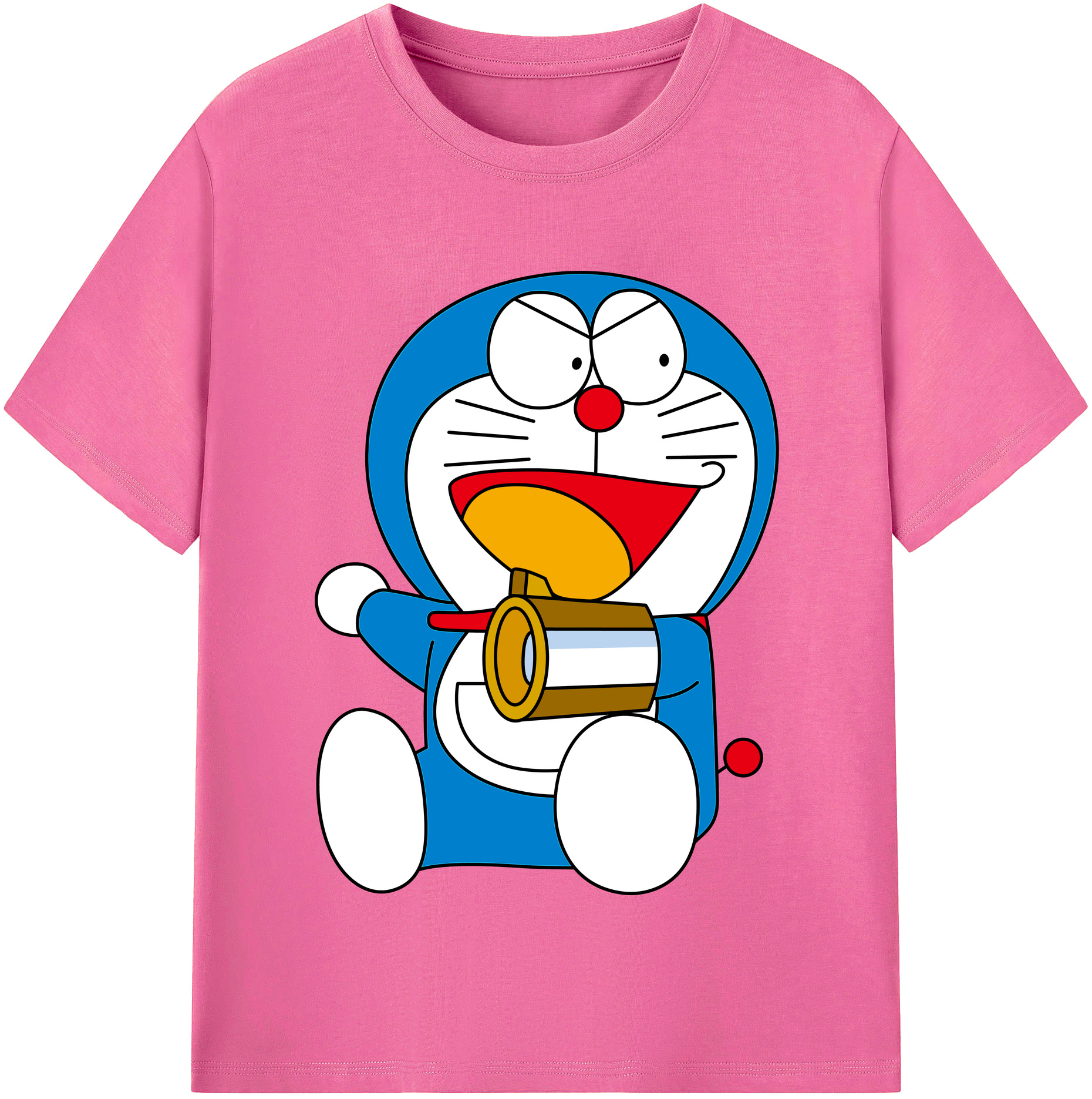 （画像用） ドラえもん Doraemon レディースカジュアルプリントTシャツ（綿100％）